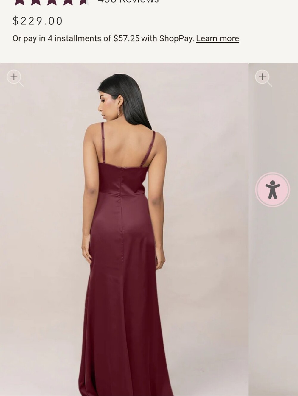 Revelry Satin Dress Size 6